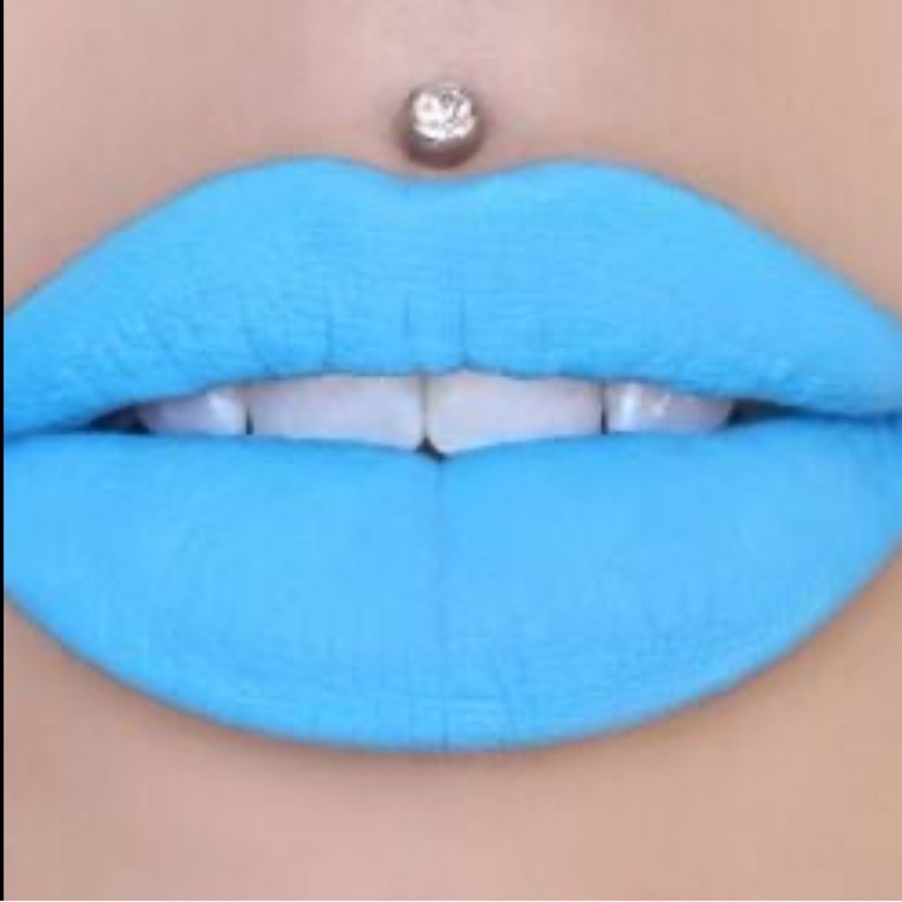 NEW Jeffree Star blue lipstick jawbreaker bullet shape pink tube stars